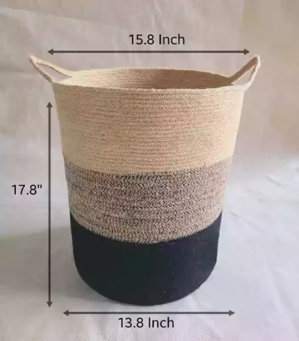 unique jute laundry basket